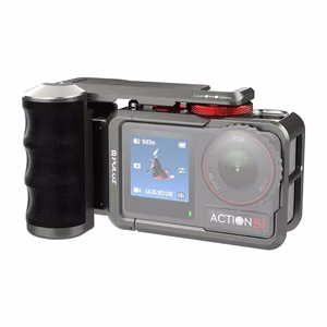 Metāla aizsargmaciņš ar Puluz rokturi DJI Osmo Action 5 Pro / Action 4 / Action 3