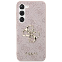 Guess GUHCS23S4GMGPI S23 S911 rozā/rozā cietais apvalks 4G Big Metal Logo