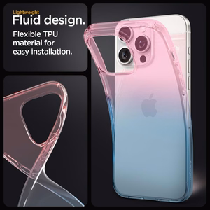 Spigen Liquid Crystal viedtālruņa apvalks iPhone 15 Pro - rozā/zils