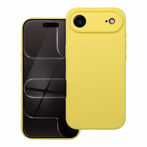 Case for iPhone 17 AIR Silicone 2mm compatible with MagSafe yellow
