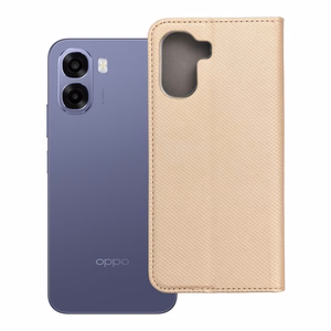 Atverams Smart Case Book maciņš Oppo A6x, zeltains