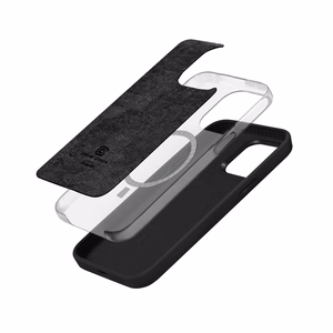 Crong Color Cover LUX Magnetic vāciņš ierīcei iPhone 15 Plus, saderīgs ar MagSafe, melns