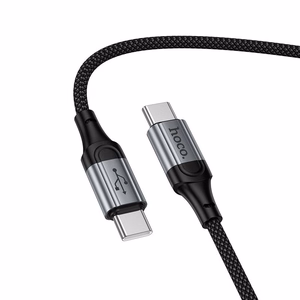 Kabelis USB C uz USB C Hoco PD 3A 1,5 m X121 melns