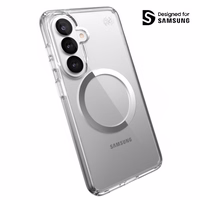 Speck Presidio Perfect-Clear Magnet - Samsung Galaxy S26 MagSafe maciņš (Clear/Clear/sudrabs)