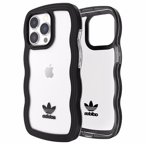 Adidas OR Viedtālruņa apvalks Wavy iPhone 13 Pro /13 6.1" melna-caurspīdīga/melna-caurspīdīga 51900