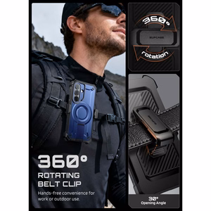Supcase Unicorn Beetle Pro Mag MagSafe 2 komplektu futrālis Samsung Galaxy S26 - tumši zils un melns