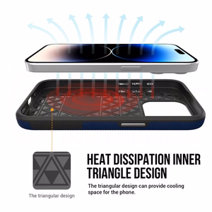 Vmax Trīsstūra korpuss iPhone 16 Plus 6,7" tumši zils