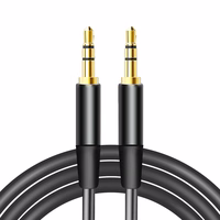 Maxlife kabelis ar 3,5 mm audio ligzdu – 3,5 mm ligzda 1 m melns