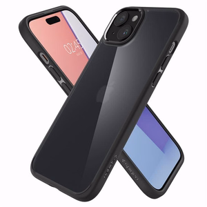 Spigen Ultra Hybrid viedtālruņa apvalks iPhone 15 Plus - Melns
