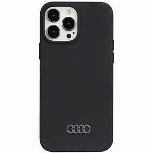 Audi silikona viedtālruņa apvalks iPhone 13 Pro Max 6.7" melns/melns cietais apvalks AU-LSRIP13PM-Q3/D1-BK