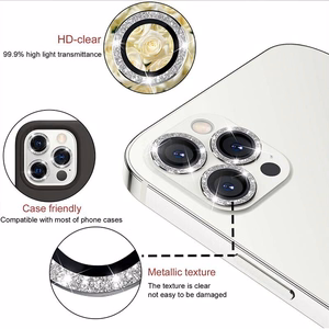 Tempered Glass HARD DIAMOND for camera (LENS) for Samsung Galaxy S24 Ultra black (lens 5 pieces)