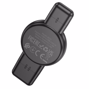 Borofone bezvadu indukcijas lādētājs viedpulkstenim BQ31 portatīvs 2,5W iWatch 1-9, SE/SE2, Ultra/Ultra2, Samsung Watch 1-7, Ultra melns
