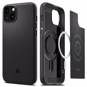 Spigen Mag Armor viedtālruņa apvalks ar MagSafe iPhone 15 Plus - matēts melns