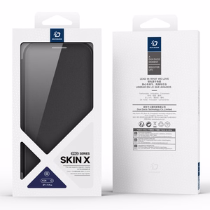 Чехол Dux Ducis Skin X Pro для iPhone 17 Pro с кошельком, совместимый с MagSafe - чёрный