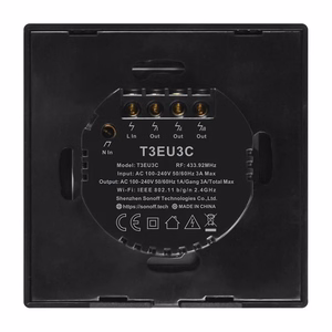 SONOFF TX Smart Light Touch Switch T3EU2C, Wi-Fi, RF
