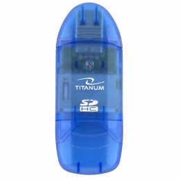TITANUM TA101B karšu lasītājs zils USB 2.0