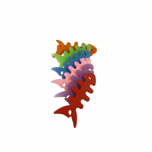 Fish-shaped headphone cable wrap - black