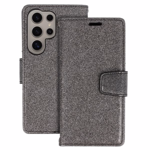 Glitter Magsafe Viedtālruņa apvalks Samsung Galaxy S24 Plus melns