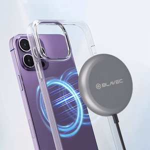 Blavec indukcijas lādētājs BQI-03 Qi2 15W magnētisks Magsafe (BQI03-QI2MB) melns
