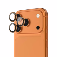 Benks rūdīts stikls DR Sapphire Lens Protector kamerai iPhone 17 Pro/17 Pro Max (3 lēcas) oranžs