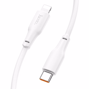 USB kabelis Hoco X93 60W USB-C uz USB-C 1.0m, balts