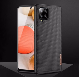 Dux Ducis Fino apvalks pārklāts ar neilona materiālu Samsung Galaxy A42 5G pelēks