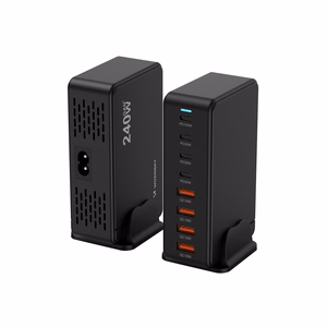 Wozinsky WSL-240 GaN QC3 Charging Station - 200W - Black