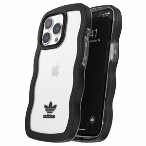 Adidas OR Viedtālruņa apvalks Wavy iPhone 13 Pro /13 6.1" melna-caurspīdīga/melna-caurspīdīga 51900