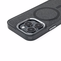 Mirdzošs magnētiskais viedtālruņa apvalks iPhone 16e - melns