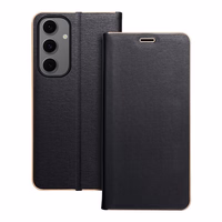 LUNA Book Gold viedtālruņa apvalks SAMSUNG S24 FE melns