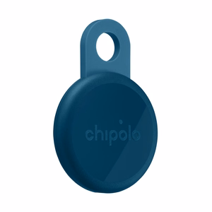 Chipolo LOOP – uzlādējams Bluetooth izsekošanas ierīce ar silikona cilpu iOS un Android ierīcēm, tumši zils