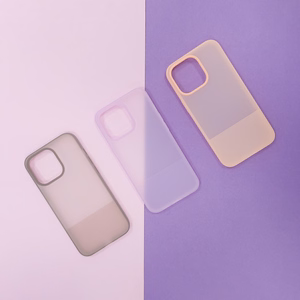 Kingxbar Plain Series viedtālruņa apvalks iPhone 13 silikona apvalks pelēks
