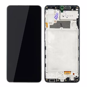 LCD screen Samsung A225 A22 4G ar touch screen un frame Melns original (service pack)