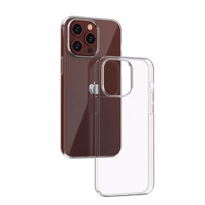 iPhone 15 Pro Max case from the Ultra Clear series in transparent color