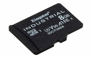 Kingston Technology 8GB microSDHC Industrial C10 A1 pSLC karte + SD adapteris