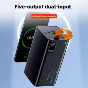 External akumulators Power Bank Reach RR-H40B 22.5W 60000mAh melns