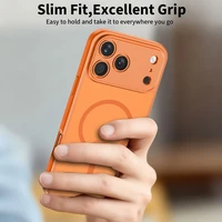 Tech-Protect BasicMag MagSafe maciņš iPhone 17 Pro oranžs