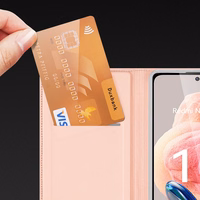 Dux Ducis Skin Pro viedtālruņa apvalks Xiaomi Redmi Note 12 Flip karšu maciņš statīvs zila