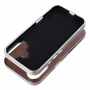 GENTLEMAN MAG COVER Viedtālruņa apvalks saderīgs ar MagSafe IPHONE 16 PRO brūns
