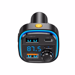 XO raidītājs FM BCC08 Bluetooth MP3 auto lādētājs 3,1A melns
