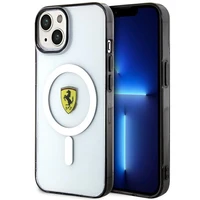 Ferrari FEHMP14MURKT iPhone 14 Plus 6.7" caurspīdīgs/caurspīdīgs cietais apvalks Outline Magnētiskais