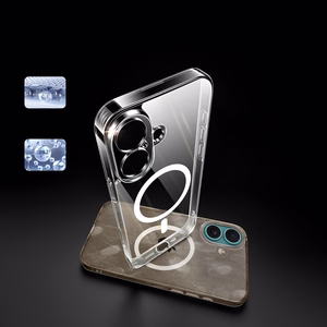 Uzaļš Classy Clear Magnetic Maciņš with MagSafe iPhone 16 Plus - Clear