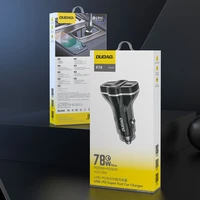 Dudao R78 78W automašīnas lādētājs USB-C PD / 2xUSB-A QC - melns