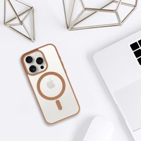 Akrila krāsains magnētiskais viedtālruņa apvalks Iphone 13 Pro tuksneša titāna