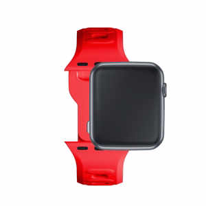 3mk silikona siksniņa Apple Watch, 38/40/41/42 mm, sarkans, mazais izmērs