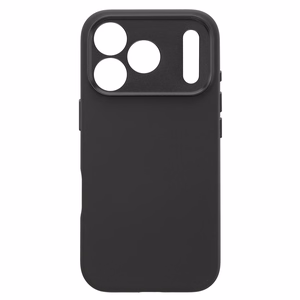 Liavec Silk Shield maciņš ar metāla kameras rāmi priekš Iphone 17 Pro Max melns