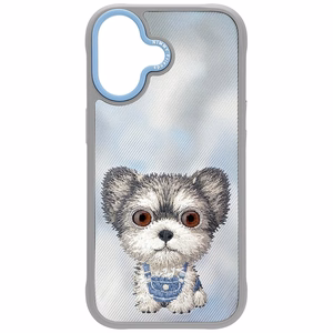 Nimmy Big Eyed Pet 2.0 suņa viedtālruņa apvalks iPhone 17 - pelēks
