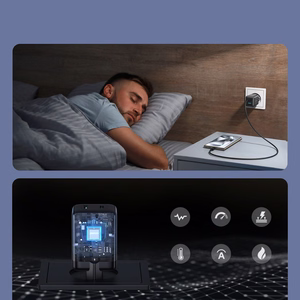 Joyroom JR-TG8 GaN 45W USB-C + USB-A sienas lādētājs – krāsa: melna