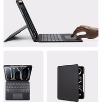DUX DUCIS planšetdatora apvalks DK salokāms ar bezvadu tastatūru skirtas iPad Pro 13 (2024) - melns (m)