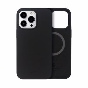 Crong Color Cover Magnetic vāciņš ierīcei iPhone 13 Pro Max, saderīgs ar MagSafe, melns